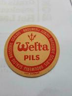 oude bierkaartje: Welta Pils  Brouw. SCALDIS, Verzamelen, Ophalen of Verzenden