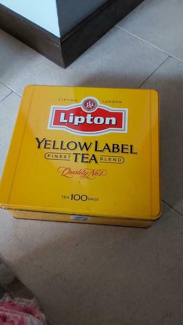 Ijzeren doos lipton, Verzamelen, Ophalen of Verzenden