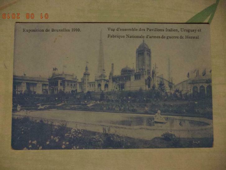 Brussel: oude postkaart 'Exposition de Bruxelles 1910'. Zg !, Verzamelen, Postkaarten | België, Brussel (Gewest), Voor 1920, Ophalen of Verzenden