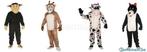 Costume Déguisement Mascotte Animal Adulte Loup, Neuf