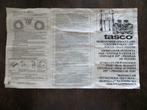 Originele handleiding verrekijker  TASCO  7 x 42 uit 1983, Verzenden, Zo goed als nieuw
