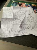 13 grote kleurtekeningen de minions, Hobby en Vrije tijd, Ophalen of Verzenden, Zo goed als nieuw