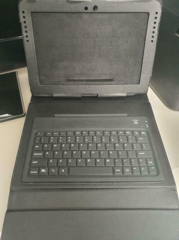 Samsung Galaxy 10.1 Bluetooth Keyboard Cover - zwart NIEUW, Computers en Software, Toetsenborden, Nieuw, Qwerty, Draadloos, Ergonomisch