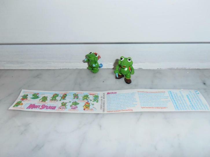 Figurines "Grenouilles Mini Splash" – KINDER/FERRERO (1994), Collections, Œufs à surprise, Utilisé, Figurines, Enlèvement ou Envoi