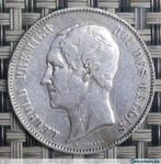 5 francs 1858 Belgique  leopold 1, Timbres & Monnaies, Envoi, Argent, Belgique