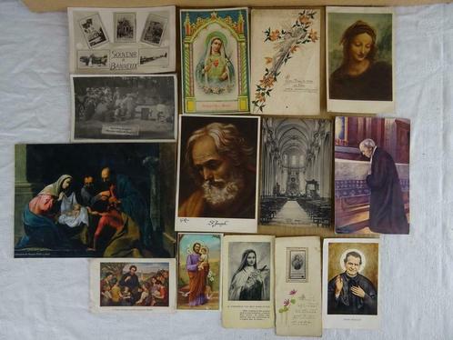 Collectie antieke religieuze kaarten en prentjes circa 1950, Antiek en Kunst, Antiek | Religieuze voorwerpen, Ophalen of Verzenden
