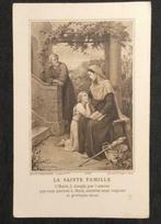 Carte de dévotion La Sainte Famille - parchemin - fin 1800, Collections, Enlèvement ou Envoi, Image pieuse