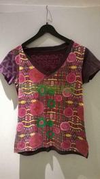 desigual dames t-shirt maat s-m, MET, Gedragen, Ophalen of Verzenden, Maat 36 (S)