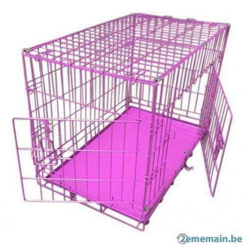 Cage chien lila (3 tailles) cage chat parc chien enclos XL, Dieren en Toebehoren, Honden-accessoires, Nieuw, Verzenden