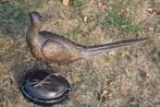 Grote bronzen fazant op marmeren sokkel, Antiek en Kunst, Ophalen of Verzenden, Brons