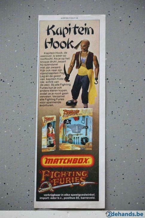 Retro / Vintage advertentie Matchbox Fighting Furies - Hook, Hobby & Loisirs créatifs, Modélisme | Voitures & Véhicules, Utilisé