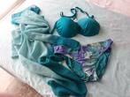 turkoois bikini met bijpassende pareo, Kleding | Dames, Badmode en Zwemkleding, Gedragen, Bikini, Ophalen of Verzenden