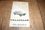 Vraagbaak Opel Rekord D 72-77, Enlèvement ou Envoi