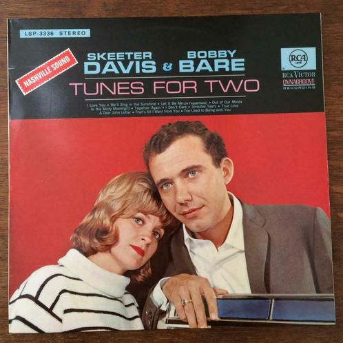 Skeeter Davis & Bobby Bare Tunes For Two 1965 country LP, CD & DVD, Vinyles | Country & Western, Autres formats, Enlèvement ou Envoi
