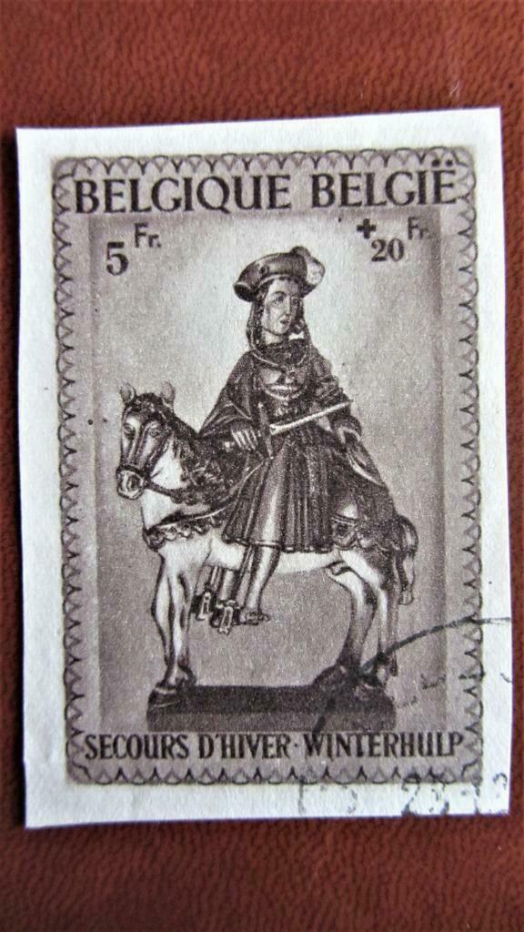 VARIETEITEN BELGIË- NR. 592 BV- OGEN VAN PAARD BUITEN HOOFD., Enlèvement ou Envoi, Affranchi, Oblitéré