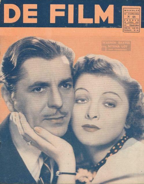 De Film (weekblad, jaargang 10, n° 46, 1937, Patria), Livres, Journaux & Revues, Enlèvement ou Envoi