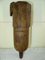 Antiek boeren gereedschap Volkskunst houten wetsteenhouder, Ophalen of Verzenden