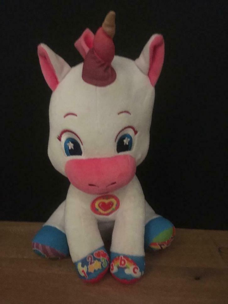 Unicorn knuffel met licht en geluid, Kinderen en Baby's, Speelgoed | Knuffels en Pluche, Zo goed als nieuw, Overige typen, Ophalen of Verzenden