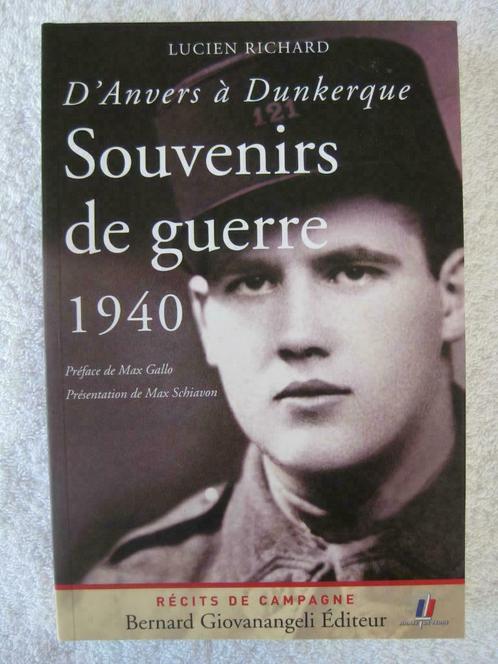 Guerre 40-45 – L. Richard - Luc Beyer - EO 2010 – dédicacé, Boeken, Oorlog en Militair, Gelezen, Algemeen, Ophalen of Verzenden