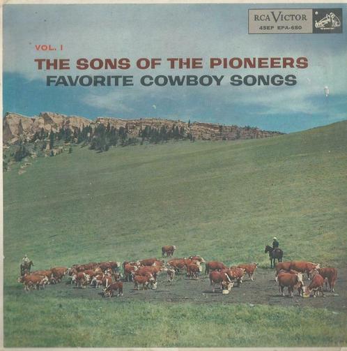 The sons of the pioneers – Wind / Tumbling tumbleweeds + 6, Cd's en Dvd's, Vinyl Singles, EP, Country en Western, 7 inch, Ophalen of Verzenden