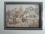 Schilderij van Anton Pieck 3D " Herfst" gezet 1943, Ophalen of Verzenden