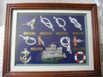 Tableau-vitrine « Nœuds marins », Antiquités & Art, Enlèvement ou Envoi