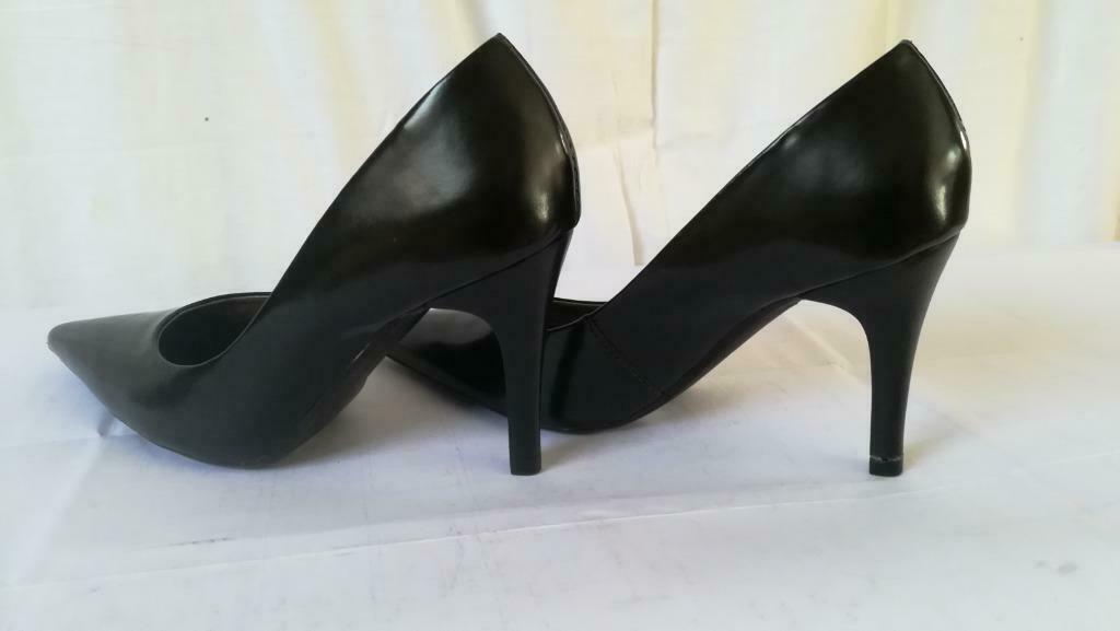 467B* VIA UNO sexy escarpins noirs (36), Escarpins, Comme neuf, Noir, Envoi