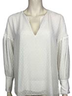 Massimo Dutti blouse - Eur 38, Maat 38/40 (M), Wit, Zo goed als nieuw, Massimo Dutti