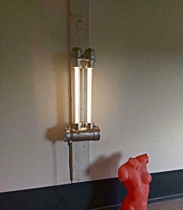 Industriële lamp, bunkerlamp, dimbaar led en 5 jaar garantie, Antiek en Kunst, Curiosa en Brocante, Ophalen