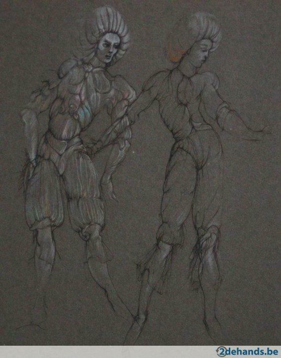 ets Leonor Fini (1908-1996) 'Edelen', Antiquités & Art, Art | Eaux-fortes & Gravures