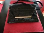 Sac, pochette effet croco. Noir NEUF, Enlèvement, Comme neuf, Noir
