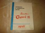 Scooter Capri 100 Ancien Manuel d'Utilisation, Motos, Modes d'emploi & Notices d'utilisation, Autres marques