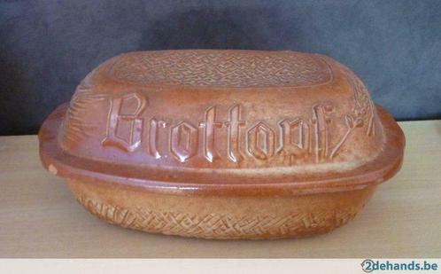 Opbergpot voor brood Brottopf Broodtrommel Terracotta, Huis en Inrichting, Keuken | Tupperware, Gebruikt, Ophalen of Verzenden