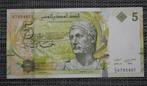 Bankbiljet 5 dinar tunesië 2013 unc, Ophalen of Verzenden