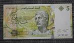 Bankbiljet 5 dinar tunesië 2013 unc, Verzamelen, Ophalen of Verzenden