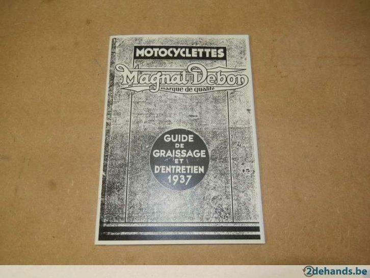 Magnat Debon,  Terrot 175,250,350,500,750 onderhoudsboek, Motoren, Onderdelen | Overige, Nieuw, Ophalen of Verzenden
