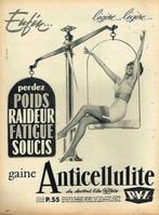 Persadvertentie, 1962 PYL anti-cellulitis schede lingerie, Ophalen of Verzenden