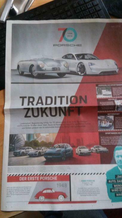 uniek Porschekrantje viering Porsche 70 jaar, Collections, Collections Autre, Neuf, Envoi