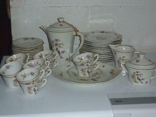 magnifique sce à café en Porcelaine RENASTRID COMPLET 40 p., Antiek en Kunst, Antiek | Porselein, Ophalen