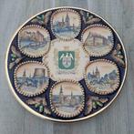 Vintage polychroom keramisch bord stad AARSCHOT, Ophalen of Verzenden