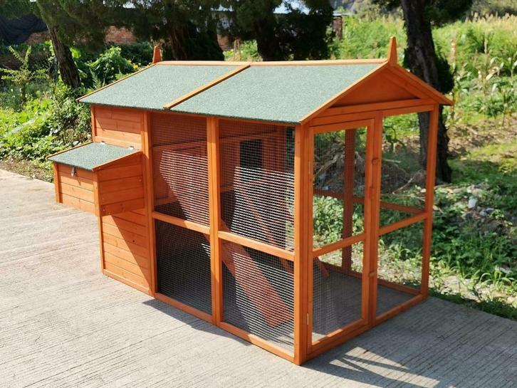 Poulailler XXL abri poule enclos poule parc poule coq NEUF, Dieren en Toebehoren, Pluimvee | Toebehoren, Nieuw, Kippenhok of Kippenren