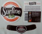 Bieretiketten Surfine Brouwerij Busuisson Freres (q7), Verzamelen, Biermerken, Ophalen of Verzenden, Gebruikt, Overige typen, Overige merken