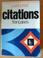 Larousse citations françaises, Enlèvement ou Envoi, Utilisé, Autres éditeurs, Français