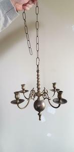Joli chandelier 4 branches non électrifié, Huis en Inrichting, Lampen | Kroonluchters, Gebruikt, Ophalen