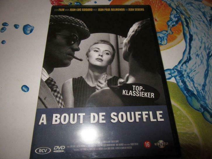 A Bout de souffle met Jean Paul Belmondo, Cd's en Dvd's, Dvd's | Actie, Zo goed als nieuw, Vanaf 16 jaar, Ophalen of Verzenden