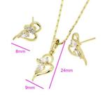 Parure Boucles d'oreilles   Pendentif   Chaine neuf 6020, Neuf, Avec pendentif, Or, Autres matériaux