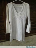 witte blousejurk met lovertjes-Blanc du nil - maat S, Taille 36 (S), Enlèvement ou Envoi, Neuf