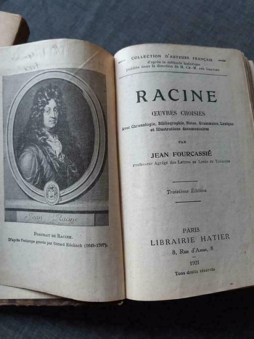 Racine Oeuvres choisies - Jean Fourcassié, Antiquités & Art, Antiquités | Livres & Manuscrits, Enlèvement ou Envoi