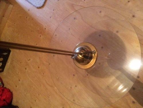 Lampe à suspension design vintage en cuivre avec verre, Maison & Meubles, Lampes | Suspensions, Utilisé, 50 à 75 cm, Verre, Métal