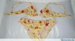 Bikini à imprimé fleuri jaune Pain de Sucre T38, Porté